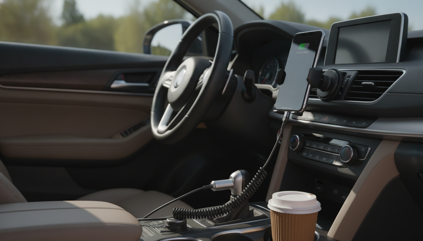 66W 5A Retractable USB-C Cable for Car Charging